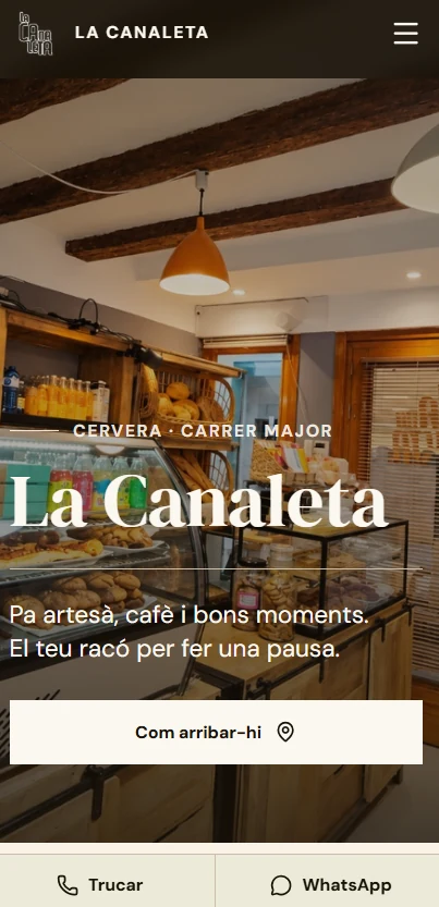 Projecte web Forn La Canaleta